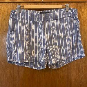 Prana Blue and White Striped Women's Shorts